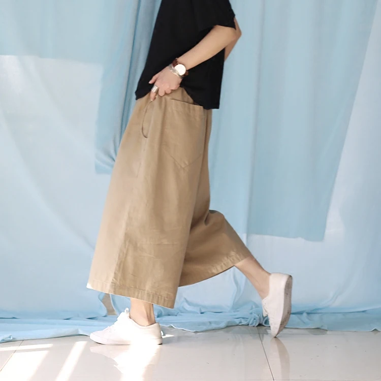 4 вида цветов модные длинные широкие до середины икры женские капри из чистого