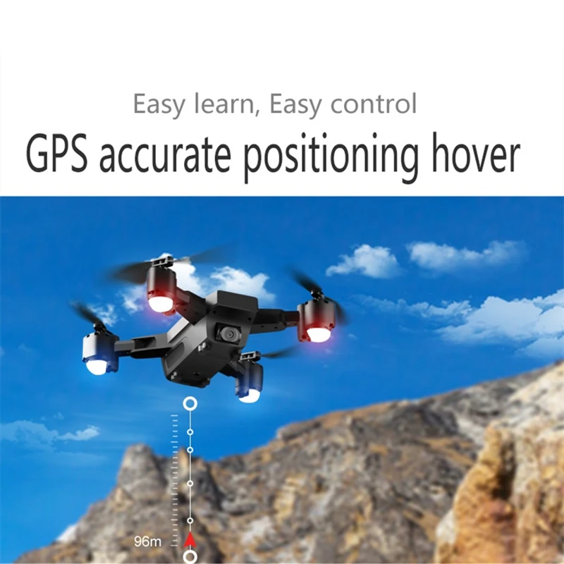 SMRC S20 Дроны с камерой HD 1080P следуй за мной Квадрокоптер GPS Дрон WiFi FPV складной селфи