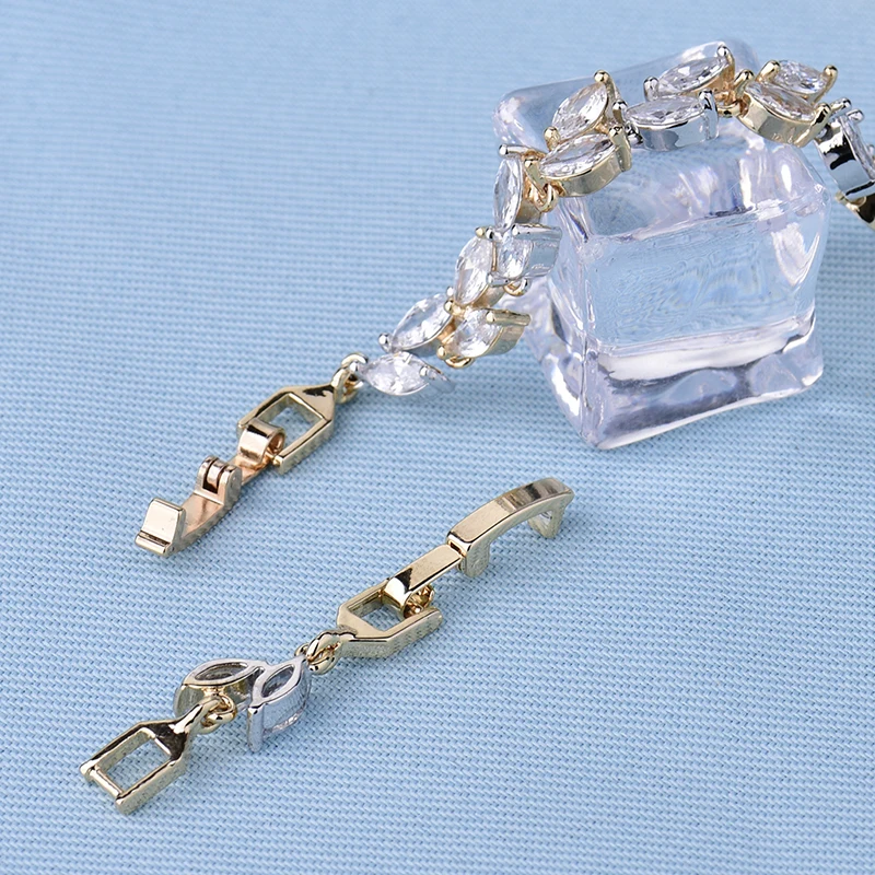 Женский браслет GULICX модный с белым цветным листом и фианитами | Украшения