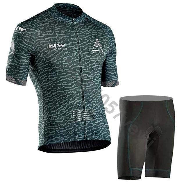 set 6 NW летняя футболка для велоспорта, одежда для велоспорта с коротким рукавом, дышащая одежда для горного гонок, одежда для велоспорта, Майо, Ropa Ciclismo Hombre C22 - Цвет: set 6