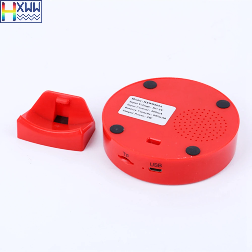 HXWW мини портативное зеркало Bluetooth динамик со светодиодной подсветкой и картой
