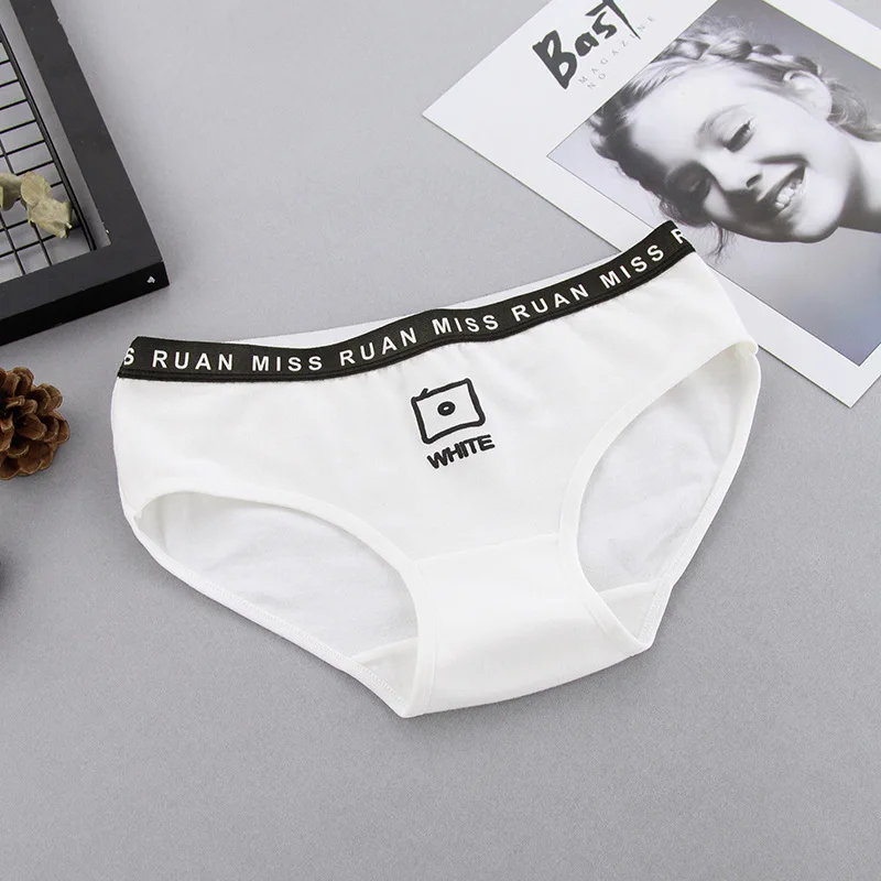 Ropa Interior Femenina женское нижнее белье женские трусики хлопковые с полосками белые