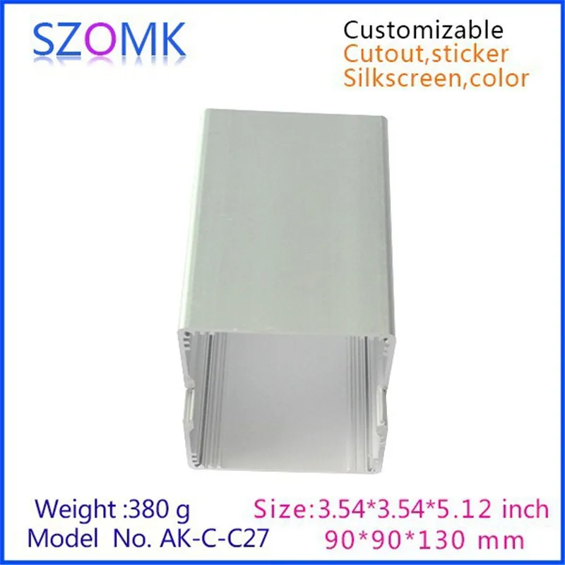 Анодированный Алюминиевый Электрический экструзионный корпус szomk 4 шт. 90*90*130 мм