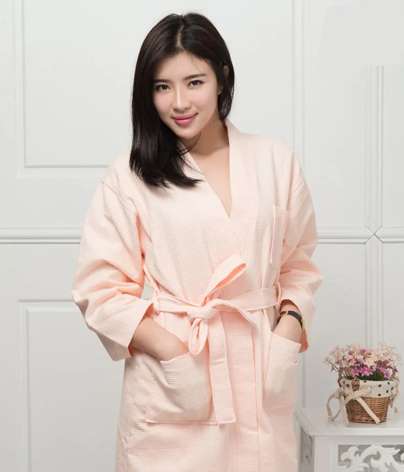 Бесплатная доставка мужской и женский хлопковый Халат кимоно гостиничный халат