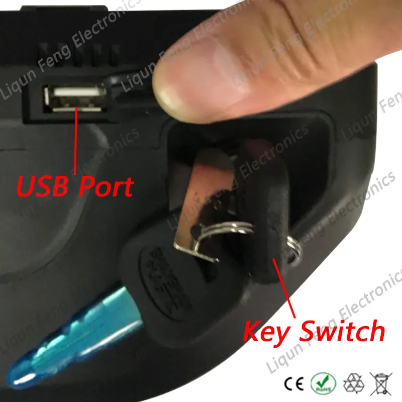 Литиевая батарея Hailong 500 Вт 48 В 13 а/ч с USB портом 15а BMS для электрического велосипеда