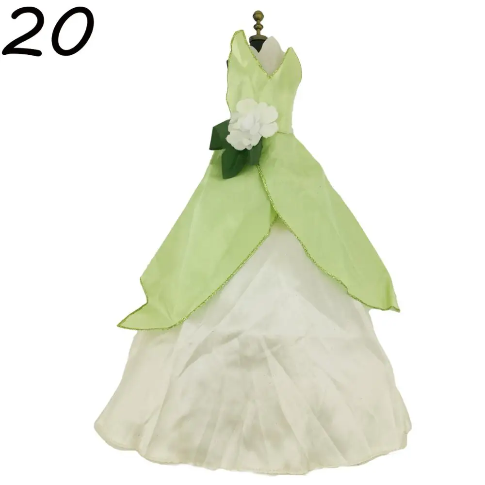 Lot Classic Dress Copy Elsa Bella Princess Party Ball Gown Dancing Fairytale Skirt Doll Accessories Clothes For 17 inch Doll Toy - Цвет: For Tina -20