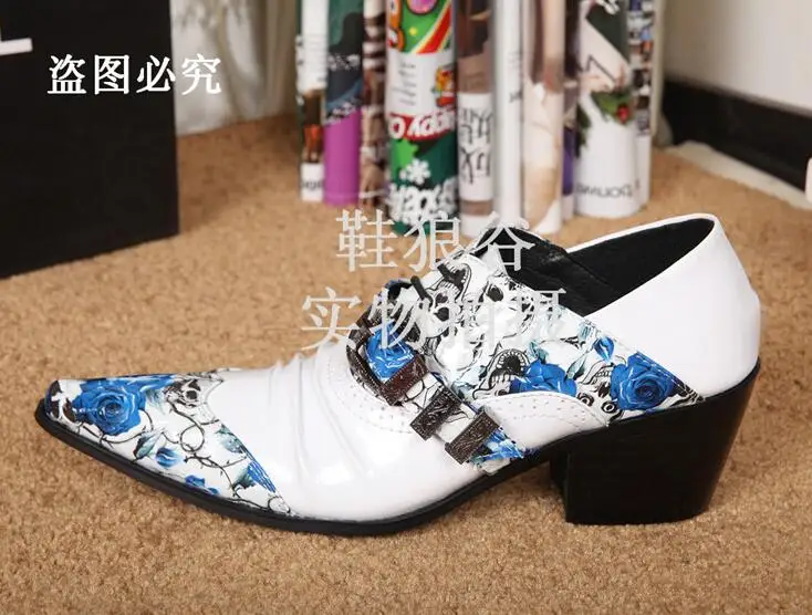 Choudory/Классические Мужские модельные туфли с острым носком лоферы на высоком