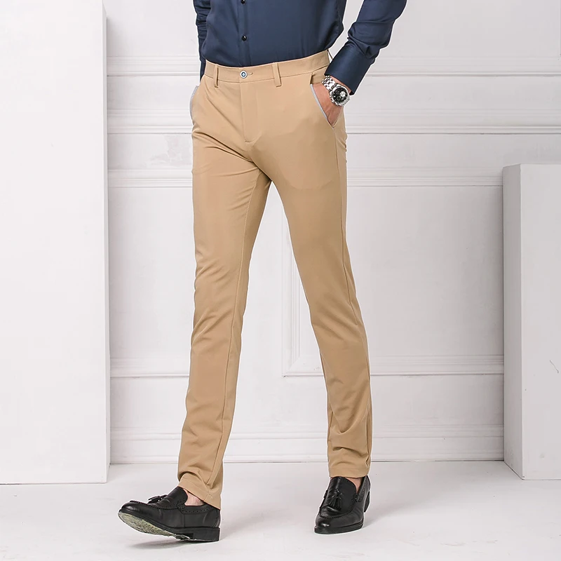 Мужские брюки карандаш эластичные большого размера|men suit pants|suit pantspants slim |