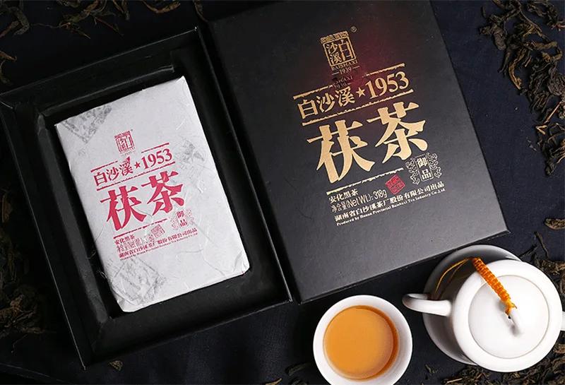 Baishaxi 2013 лет классический 1953 фуча Темный чай Ю Пин Фу Чай аньхуа кирпич чай Королевский Fucha 318 г