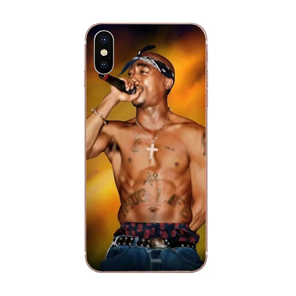 2 Pac для телефона с изображением Тупака Шакура Xiaomi Note 3 4 mi 4C 4i 5 5S 5X6 6X A1 Max x Мягкая