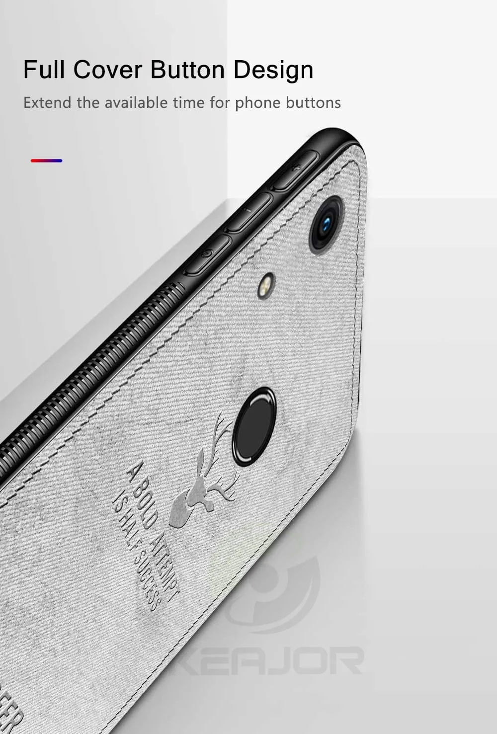 Keajor чехол для телефона для huawei Honor 8A чехол Классический тканевый бампер мягкая силиконовая рамка Fundas для huawei Honor8A 8 A Global Cover
