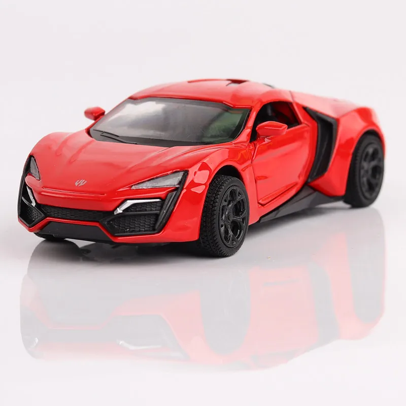 Высококлассная имитация Lycan supercar масштаб 1:36 модели автомобилей из сплава 2