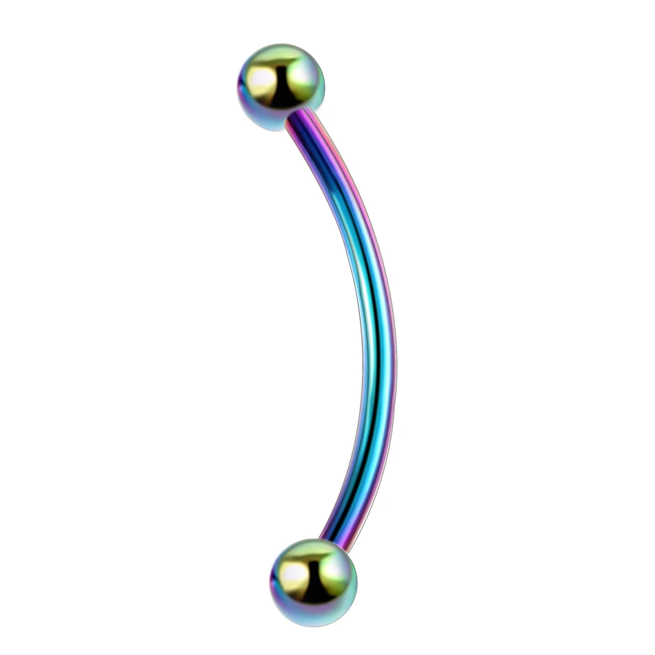 Пирсинг для языка 50 шт|tongue piercing|curved barbellssnake eye tongue piercings |