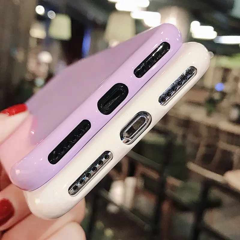 Чехол ярких цветов для iPhone 7 8 6 6S Plus X XR XS Max мягкие силиконовые чехлы Samsung S10 lite S8 S9 S7
