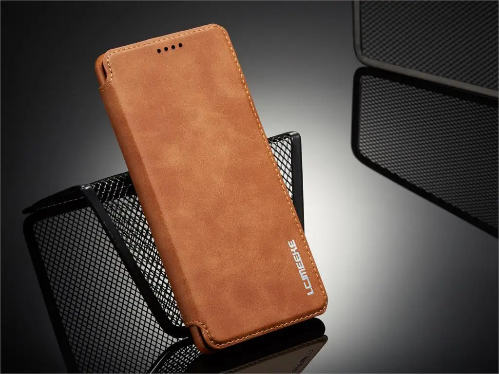 LC. imeeke роскошный Магнитный привлекательный флип-чехол для samsung Galaxy Note 8 N950F Бизнес кобура ретро кожаный чехол простой