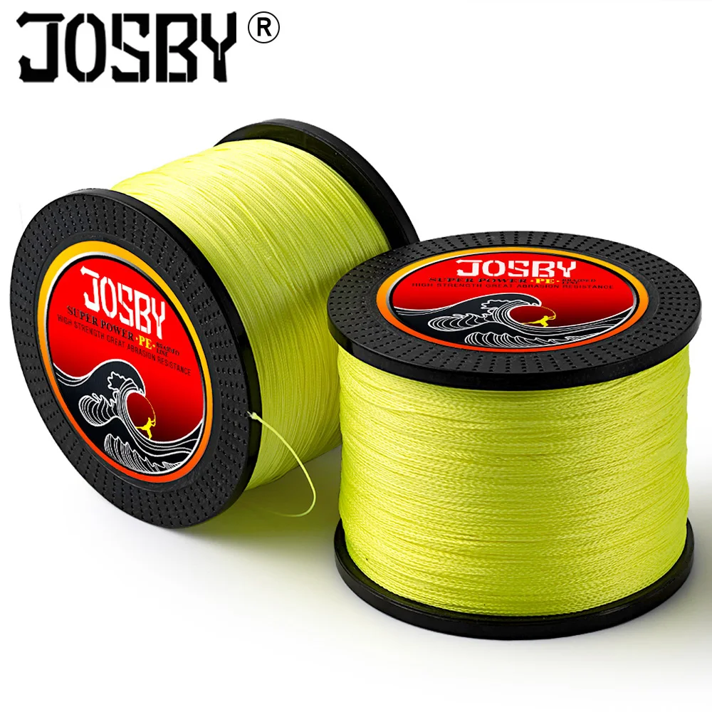 

Josby 8 Strand Braid Fishing Line 8 Strand 300 500 1000M 120-20lb Multifilament Fishing Wire Tresse Peche Sea Carp Fly Fishing
