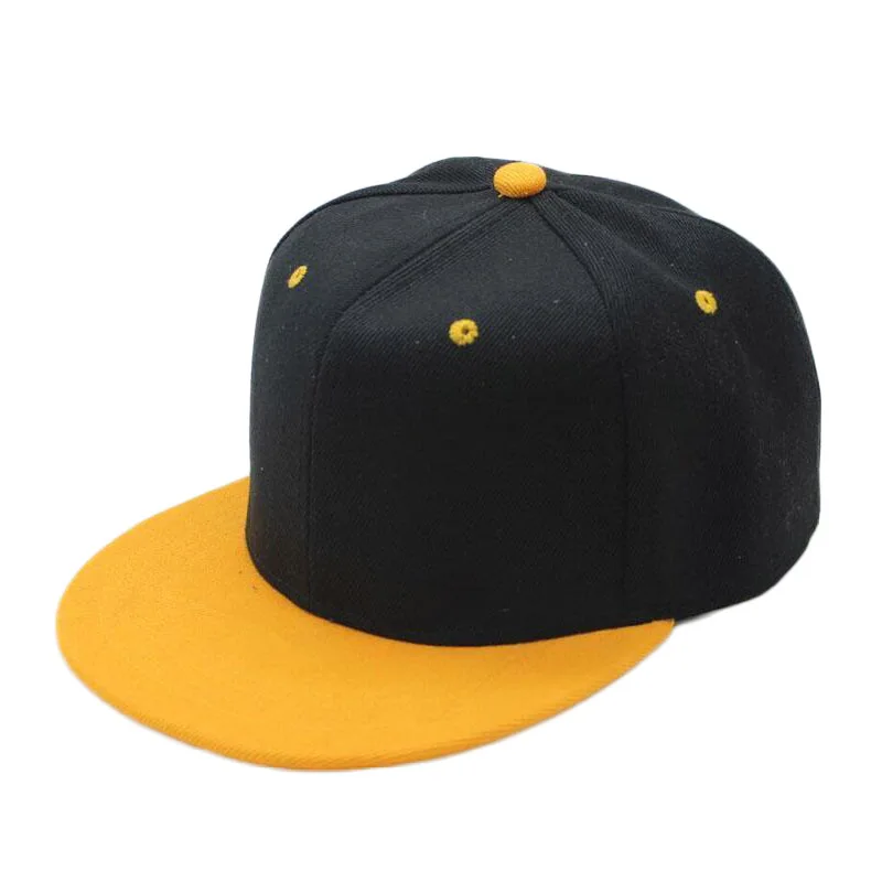 Full Close Hip Hop Cap Blank Whole Closure Women Men's leisure Flat Brim Bill Hip Hop Baseball Cap Snapback Hat