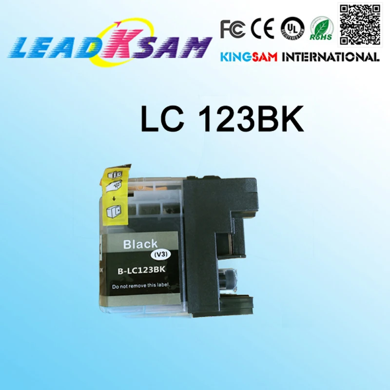 1 Картридж с черными чернилами совместимый LC123 LC123BK LC 123 J4410DW/J4510DW/J4610DW|cartridge game|cartridge