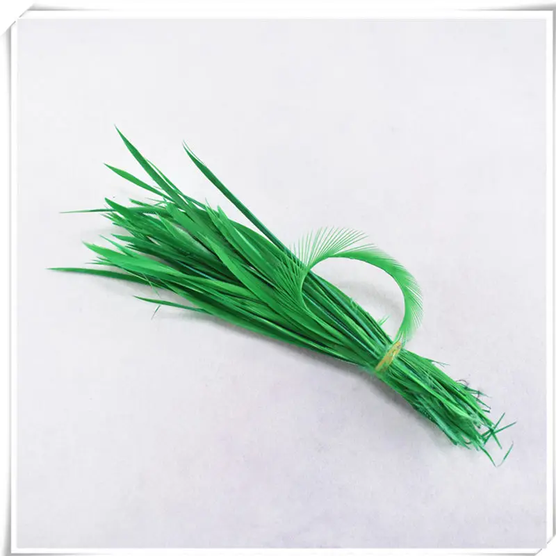 Grass Green 20 шт-100 шт./лот, тонкие мягкие перья индейки марабу, Промытые гусиные перья для рукоделия, платья/украшения/Рождество/шляпа - Цвет: Grass Green