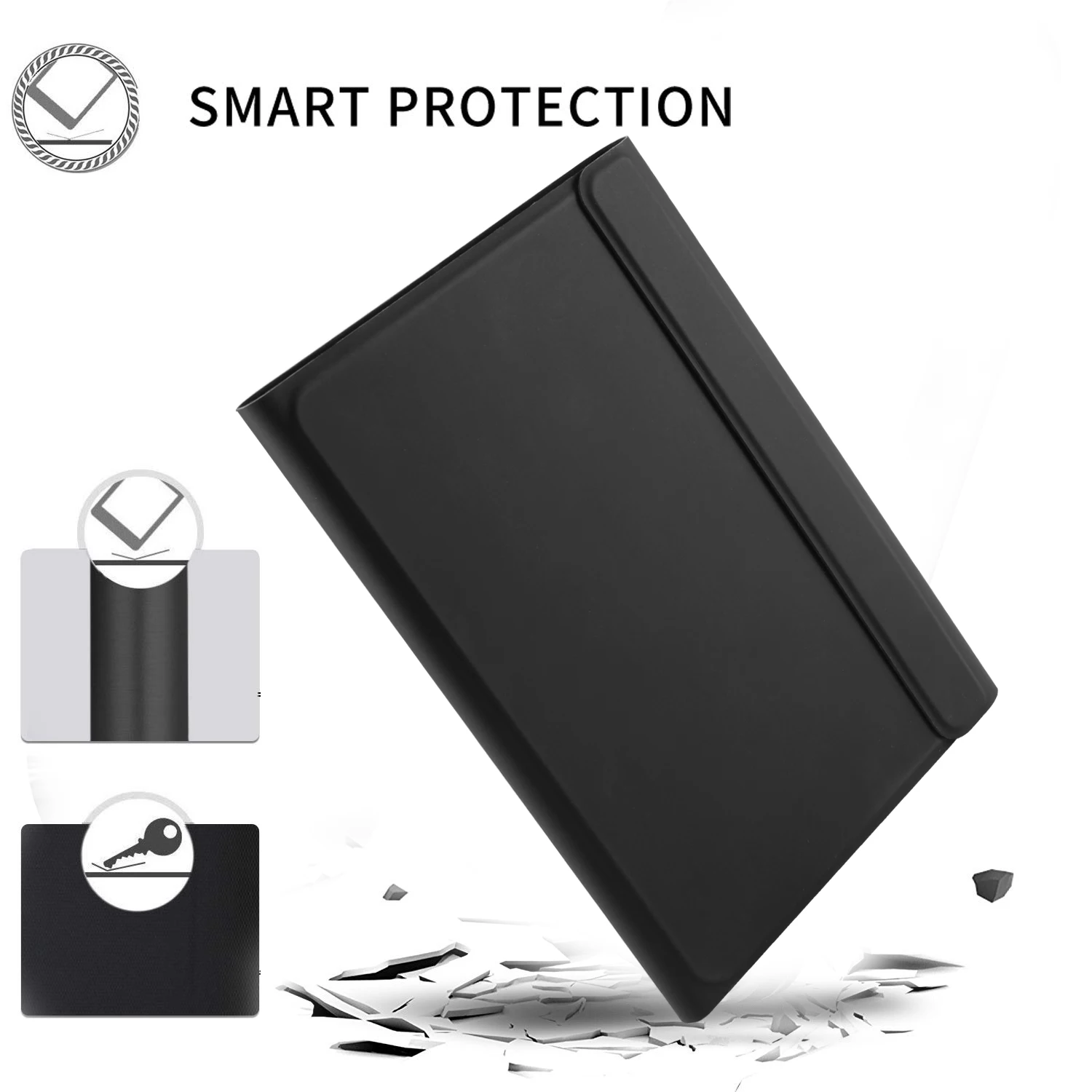 Новый чехол с клавиатурой для iPad Mini 5 2019 7 9 дюйма из искусственной кожи