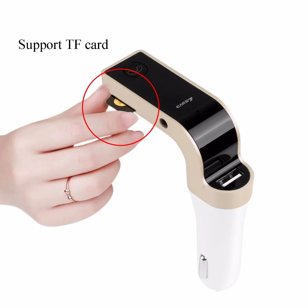 Беспроводной музыкальный плеер MP3 LCD Bluetooth аудио передатчик FM гарнитура микрофон