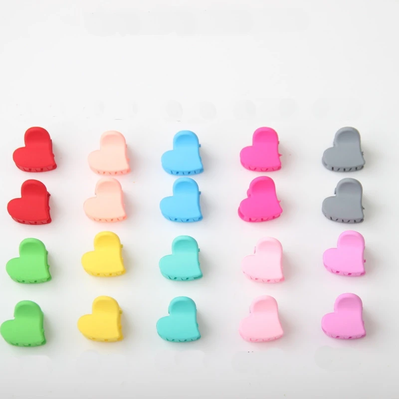 20pcs 20 шт./компл. мультфильм Форма мини Заколки для волос мульти Карамельный цвет небольшой зажим для волос заколка со стразами для детей для девочек с рисунком «кроличьи уши», заколки для волос аксессуары для волос - Цвет: 20pcs