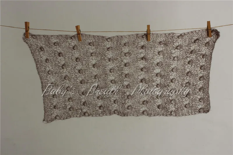 30 см x 60 (12 &quotx 24&quot) самодельный вязанный для младенца кружевной Шелковый плед из