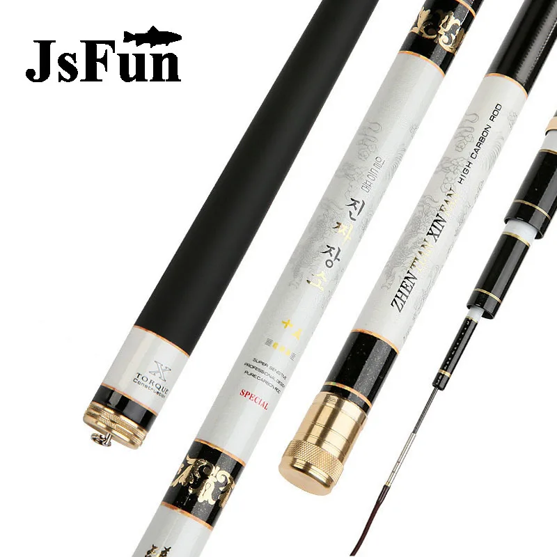 Карбоновая удочка JSFUN 3 6 7 2 м сверхтвердая для ловли карпа 80 140 г Тайваньская