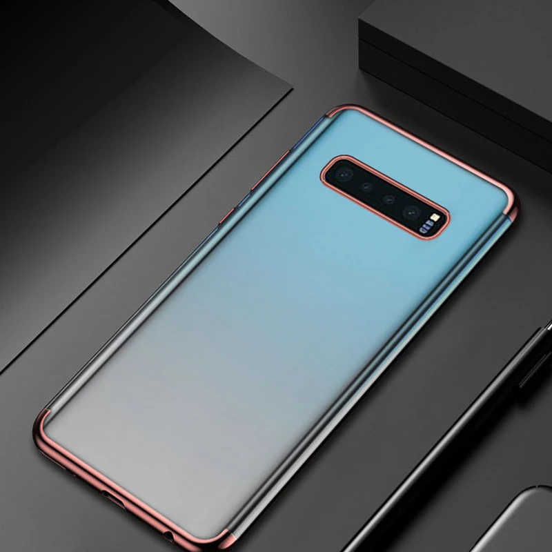 Розовый Мягкий чехол для телефона samsung Galaxy S10 E ультра тонкий мягкий Силиконовый противоударный чехол для samsung Galaxy S10 Plus S 10 Чехол - Цвет: Розовый
