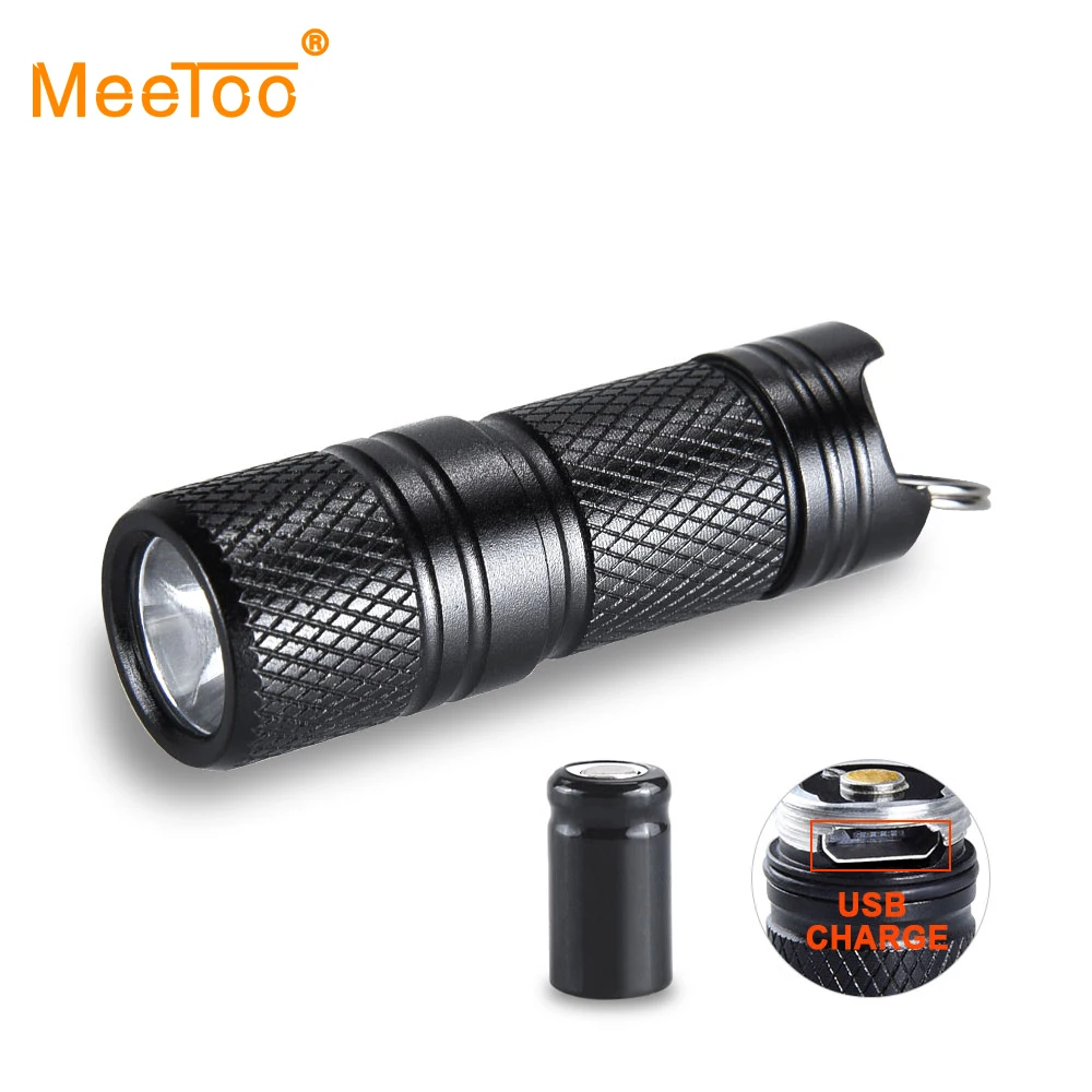 Светодиодный фонарик перезаряжаемый от USB мощный CREE XPE R5 мини светодиодный брелок