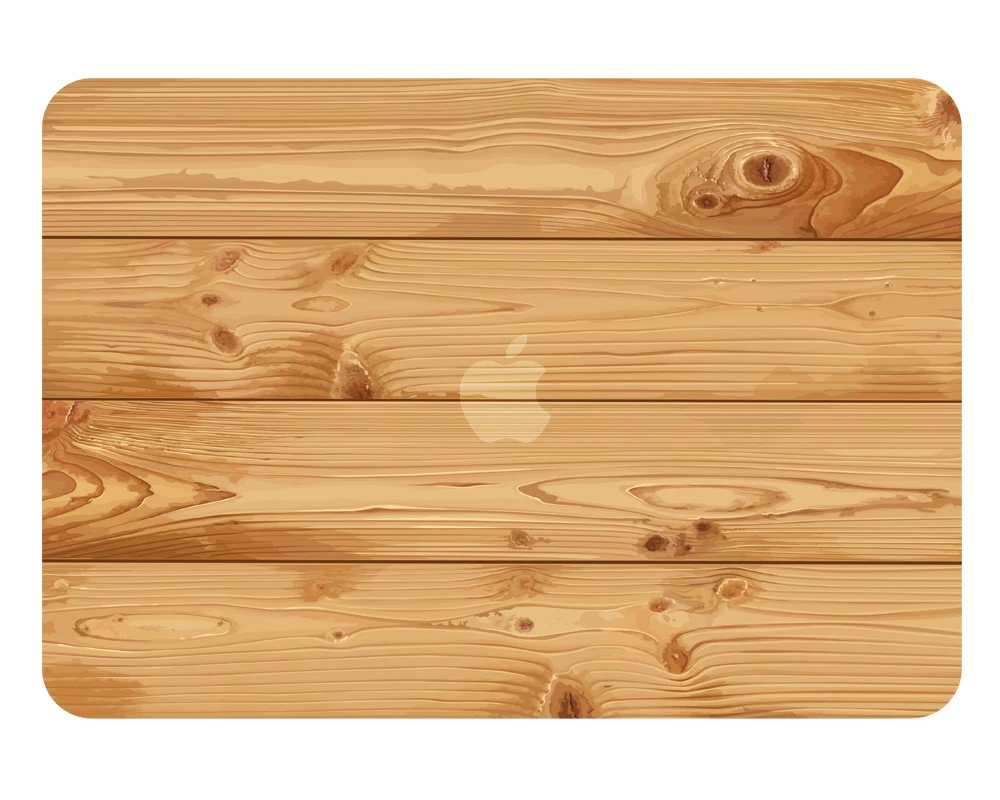 Чехол для ноутбука с деревянным узором + чехол клавиатуры только Apple Macbook Pro 15