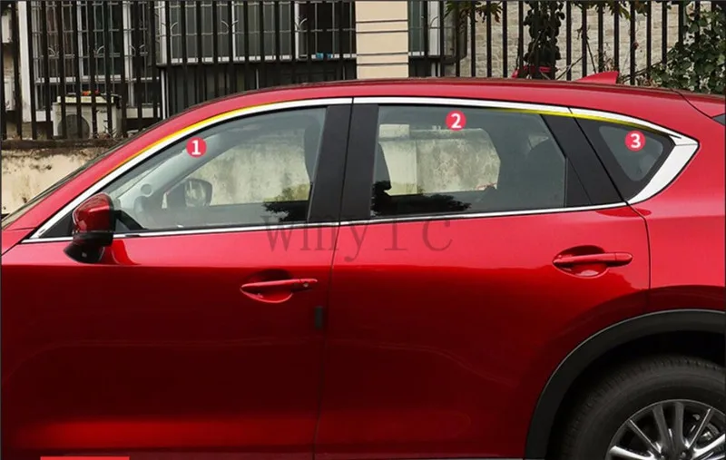 Экстерьер автомобиля стиль аксессуары окна Сталь козырек Vent Солнце Дождь