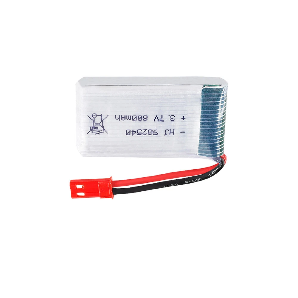 5 шт./лот lipo батарея для MJX X400 X300C X800 3 7 V 800mAh части квадрокоптера RC Drone JST plug 902540 1S