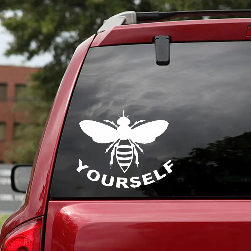 Bee Yourself стикер автомобиля мультфильм окно творческие наклейки смешные настройки