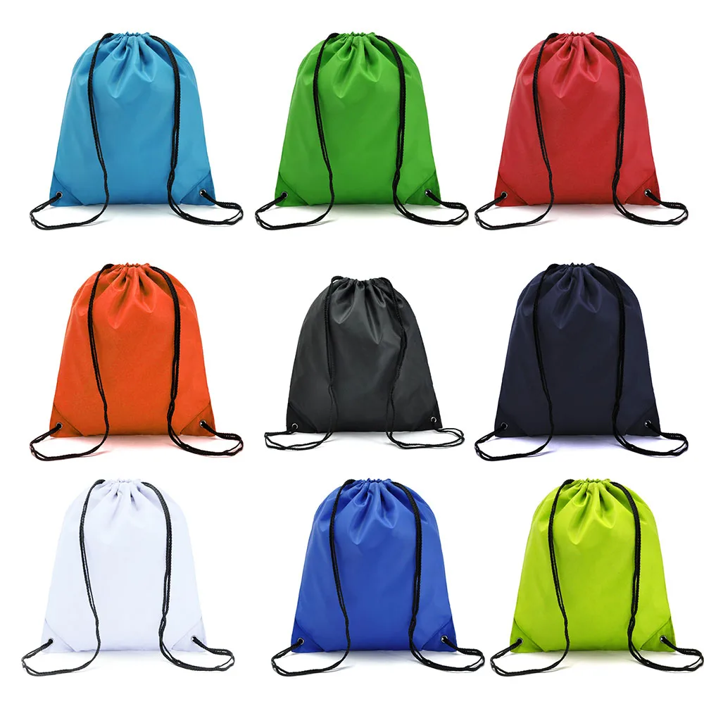 Водонепроницаемые нейлоновые мешки для хранения рюкзак на шнурке мужчин и