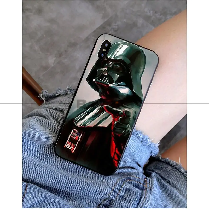 A14 Babaite Darth vader star wars умный чехол черный мягкий чехол для iPhone X XS MAX 6 6s 7 7 plus 8 8 Plus 5 5S SE XR - Цвет: A14