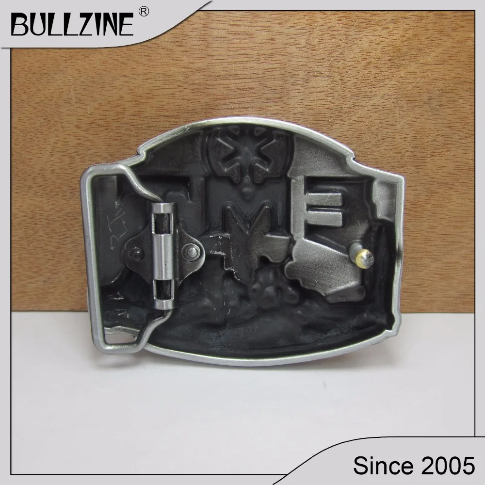 В Bullzine ЕМТ пряжки ремня с оловянной отделкой FP-02392 подходит для детей на возраст
