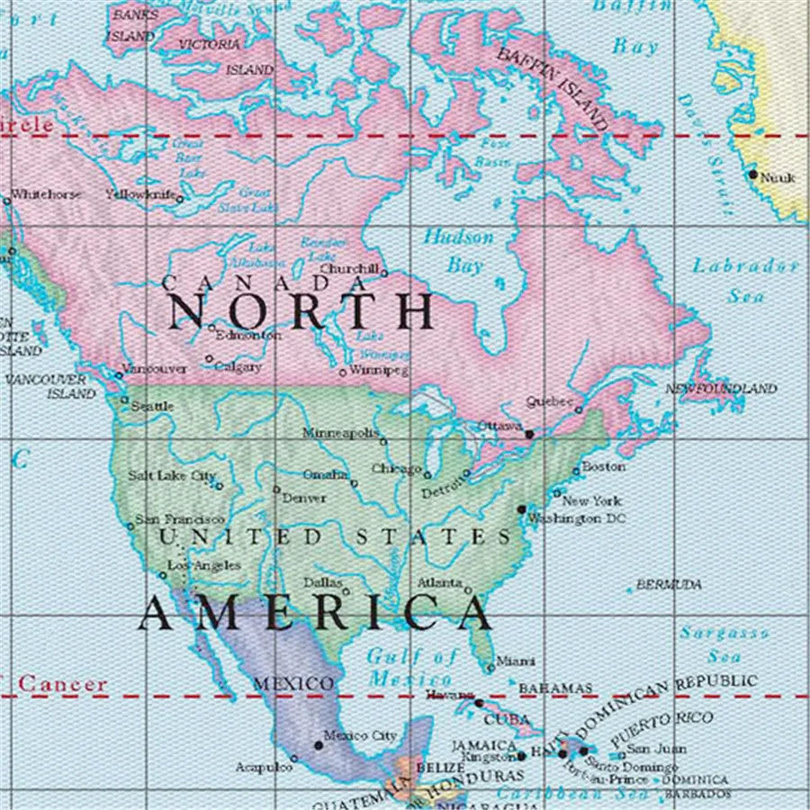 Национальная универсальная карта мира винтажные картины Ретро Живопись на