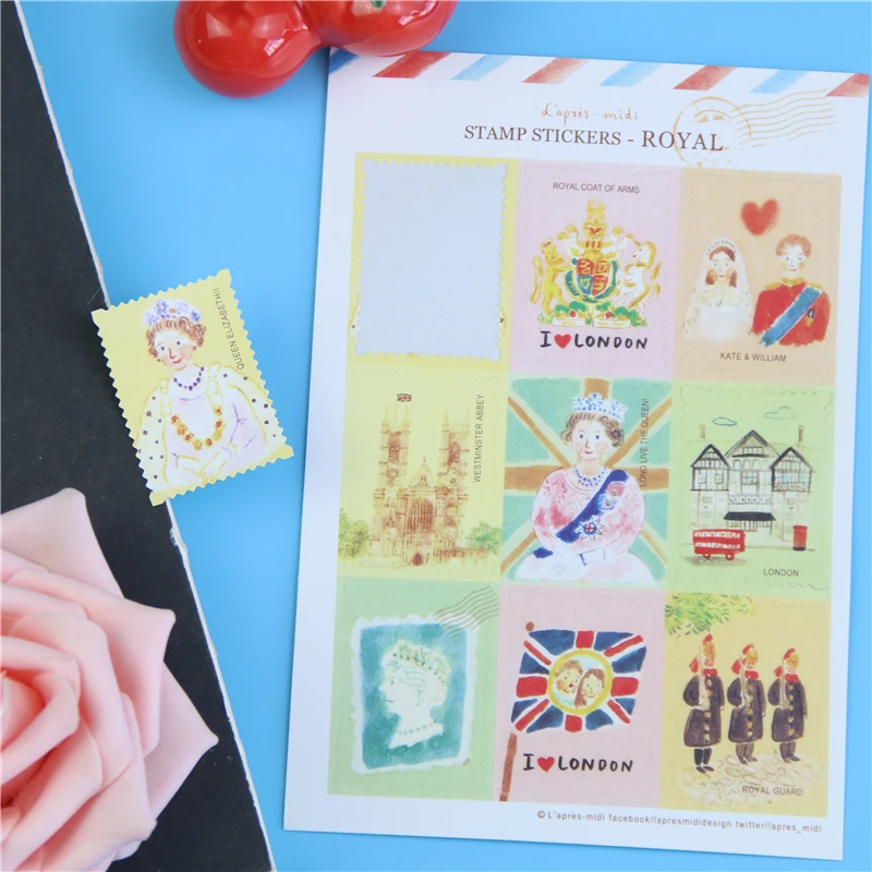 Сделай Сам Скрапбукинг милый кавайный пейзаж штамп наклейка s для дневника