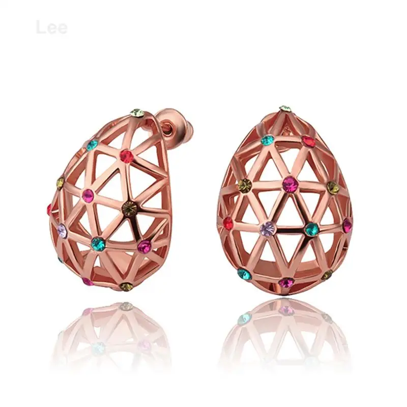 E834 Euro style stud earrings for woman modern jewelry magnetic hollow-out earring pendientes | Украшения и аксессуары
