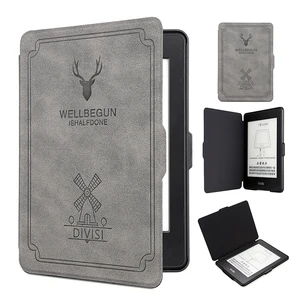 Магнитный чехол-накладка из искусственной кожи, ТПУ, жесткий чехол-накладка для Amazon Kindle Paperwhite 123 (5-е 6-е 7-е поколение), чехол для электронной книги 6 дюймов