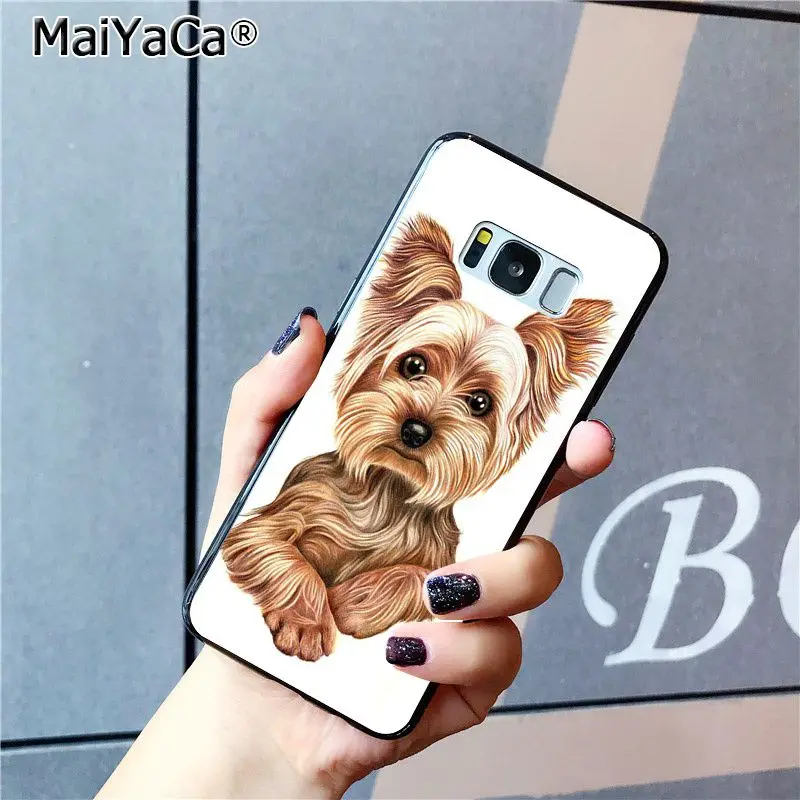 MaiYaCa чехол для телефона с щенком йоркширского терьера Samsung Galaxy S20 S8 S7 edge S6 S10Plus S10lite
