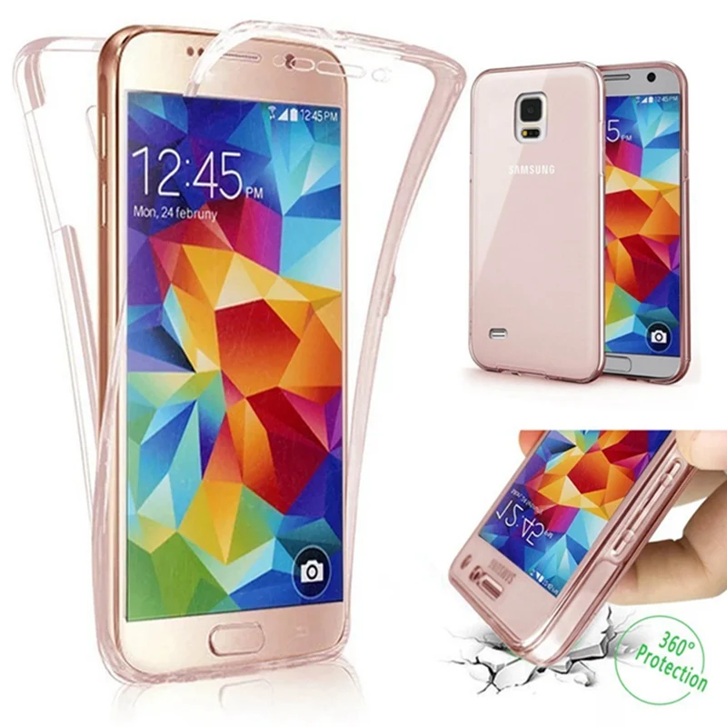 Мягкий ТПУ чехол с полной защитой 360 градусов для Coque J1 J2 J3 J5 J7 2016 2017 J330 J530 J730 A10 A30 A40