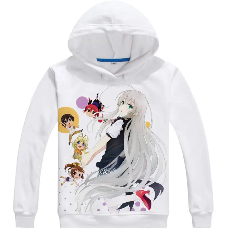 Худи Nyaruko с надписью «Ползание с любовью», аниме Haiyoru Nyaruani, косплей, белые толстовки, милые толстовки, японские фанаты мультфильмов