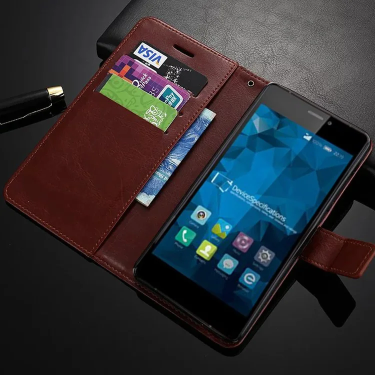 Роскошный чехол книжка в стиле ретро для Pelephone Gini N6 из искусственной кожи + Чехол