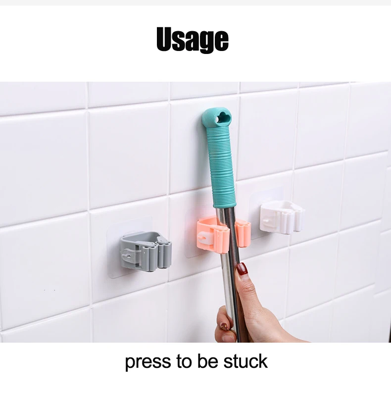 1 шт. многофункциональная прочная нержавеющая наклейка Швабра Swob Органайзер с