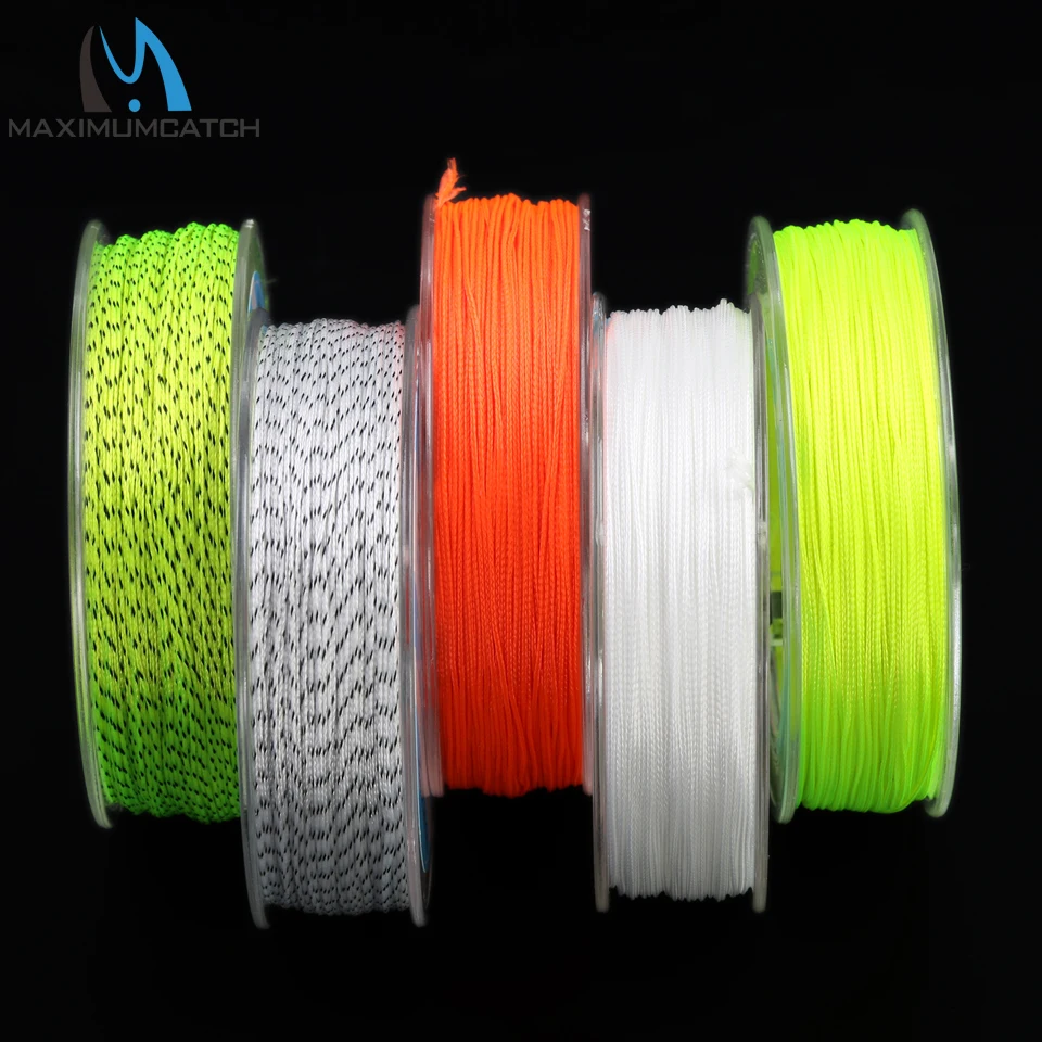 Maximumcatch Fly Line опорная линия 20LB 50/100/300 ярдов белый/оранжевый/желтый/плетеная летящая леска
