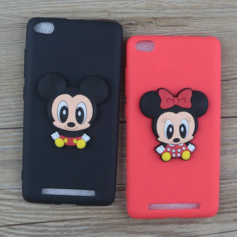 Милый мультфильм Минни чехол для Xiaomi Redmi 4A Hongmi случаях стежка рисунок Hello Kitty Микки
