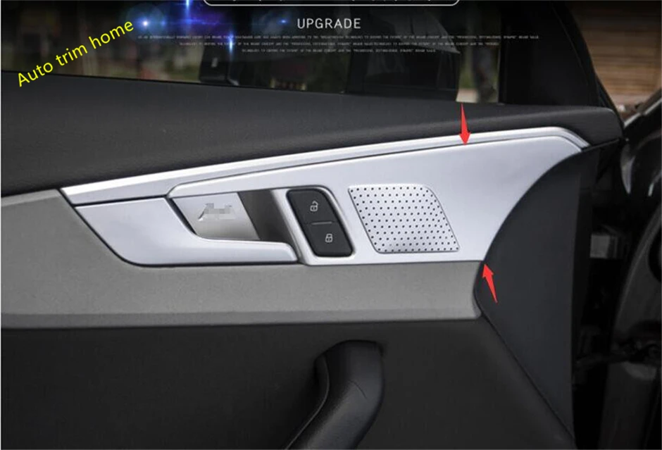 Внутренняя дверная ручка Lapetus крышка тарелки отделка подходит для Audi A4 B9 A5 Sedan 2016 -