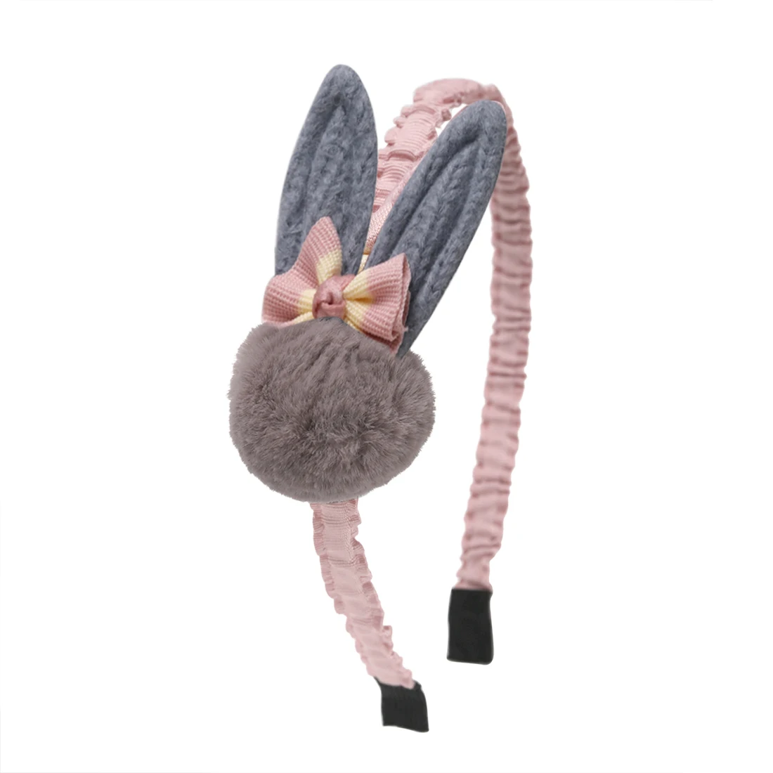 Rabbit Doll Hairbands Pom Ball Bowknot Hair Accessories for Girl Lovely Bands Hoop Cartoon Princess Headbands | Детская одежда и